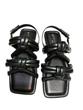 Pregunta Black Knot Strap Slide Sandals - Women Sz. 6